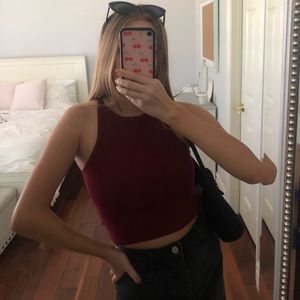 Dark Red Tank Top